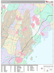 New Rochelle Wall Map Premium Style